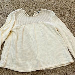 Madewell Long Sleeve Gauze Shirt size S